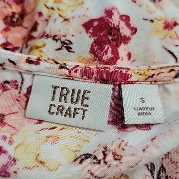 True Craft Dress Bo-ho Size S Floral EUC - Picture 9 of 11